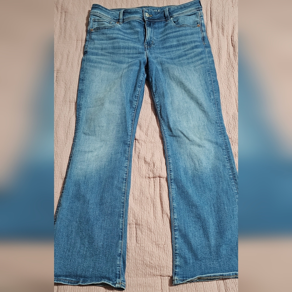 American Eagle Outfitters Light Blue Flared Jeans